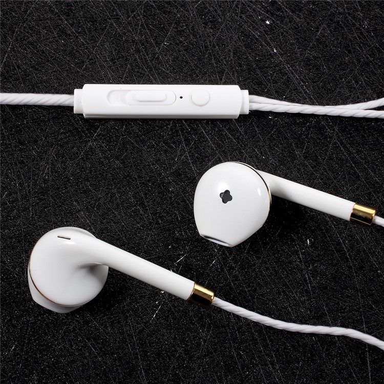 PINZUN P13 3.5mm Écouteurs Intra-auriculaires Avec Microphone Pour Iphone Samsung Huawei - Couleur Or-4