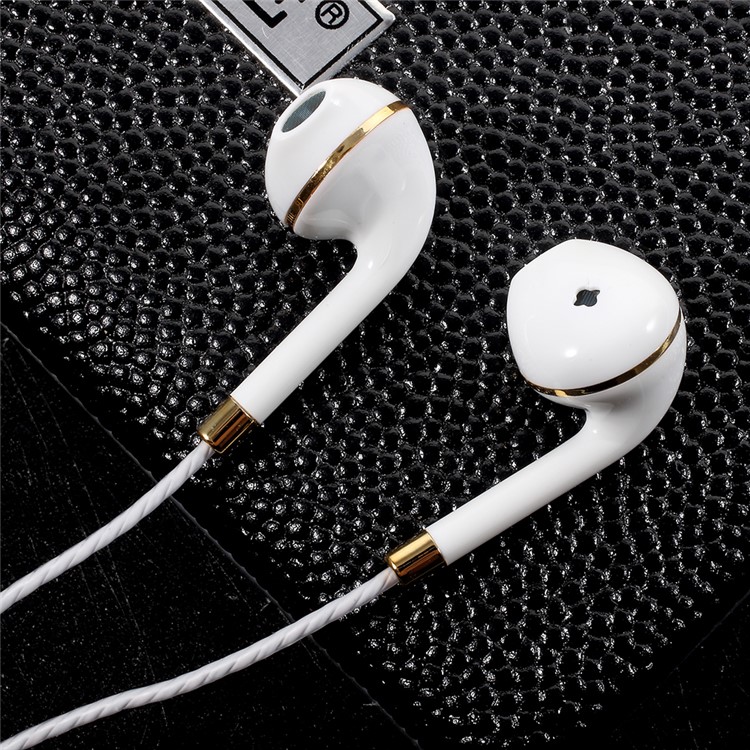 PINZUN P13 3.5mm Écouteurs Intra-auriculaires Avec Microphone Pour Iphone Samsung Huawei - Couleur Or-6