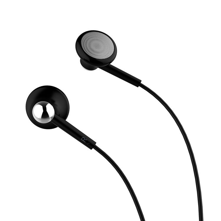 JOYROOM JR-EL123 3.5mm Wired Headphones with Mic for iPhone iPad iPod(CE/FCC/RoHS) - Black-2