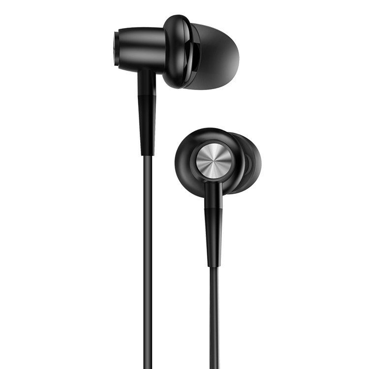 JOYROOM E203 In-ear Heavy Bass Headphones 3.5mm Wired Earphone with Drive-by-wire Mic - Black-2