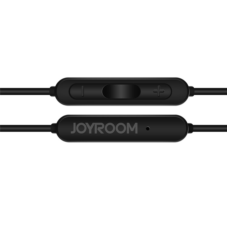 JOYROOM E203 In-ear Heavy Bass Headphones 3.5mm Wired Earphone with Drive-by-wire Mic - Black-3