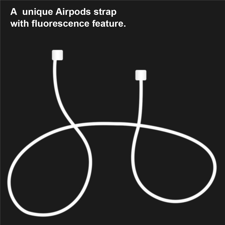 DAITE Silicone Case Shock Proof Protective Cover and Anti-lost Strap for Apple AirPods - Black-7