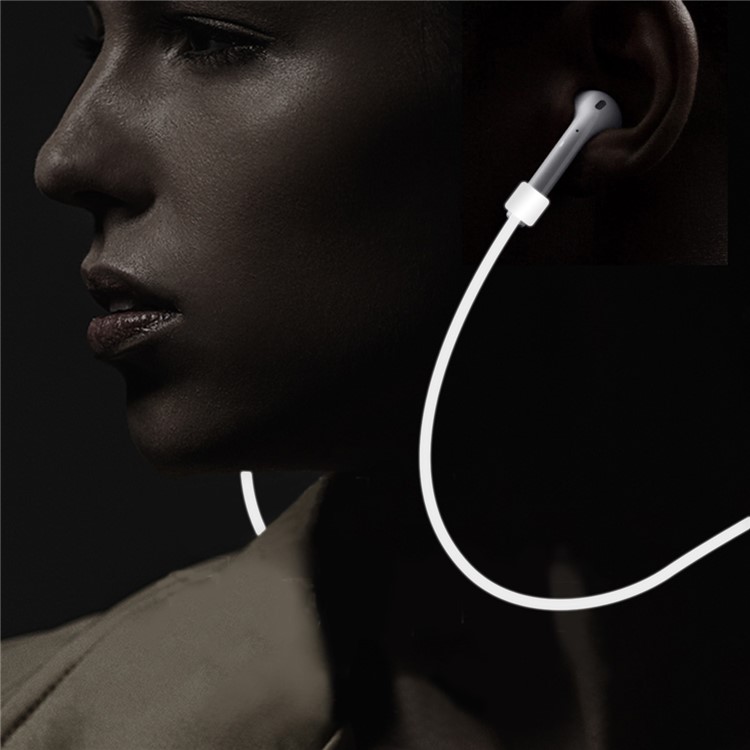 DAITE Silicone Case Shock Proof Protective Cover and Anti-lost Strap for Apple AirPods - Black-8