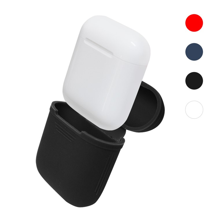 DAITE Silicone Case Shock Proof Protective Cover and Anti-lost Strap for Apple AirPods - Black-9