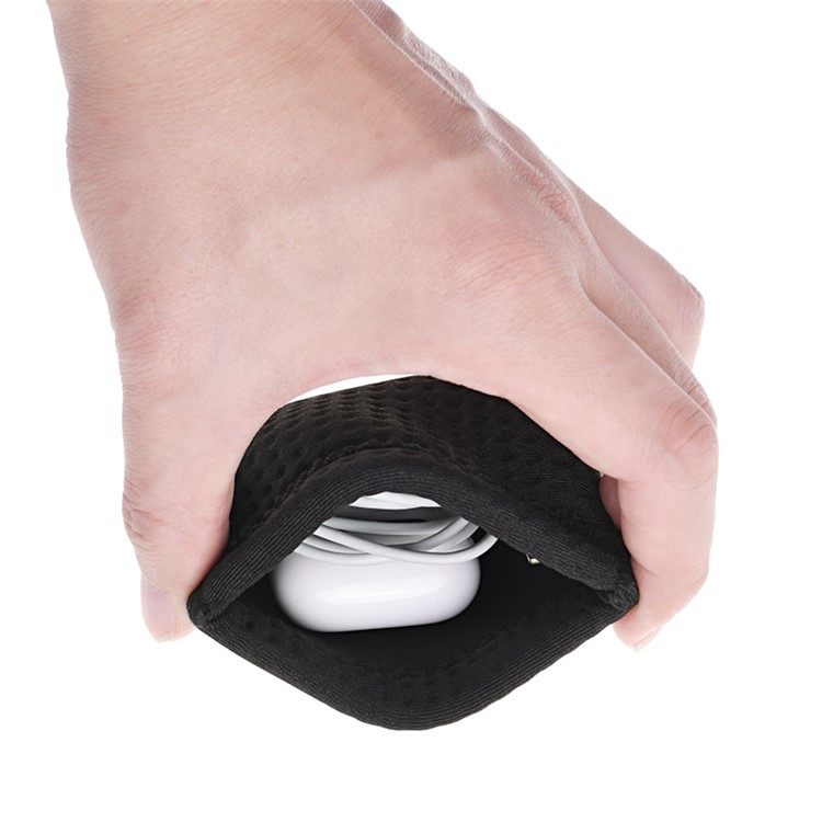 Automatic Closing Anti-dust Neoprene Breathable Protective Storage Bag for Apple Airpods Charging Case-3