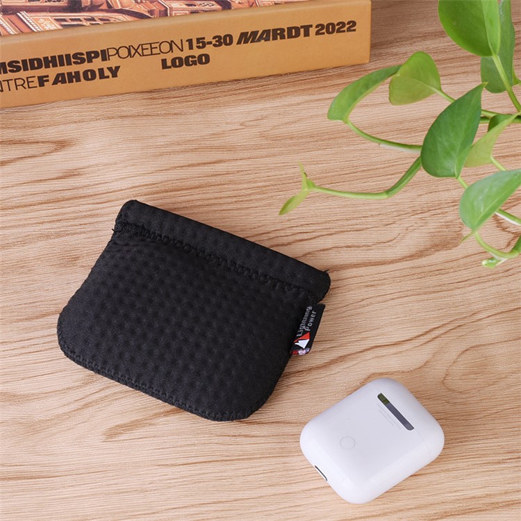 Automatic Closing Anti-dust Neoprene Breathable Protective Storage Bag for Apple Airpods Charging Case-7