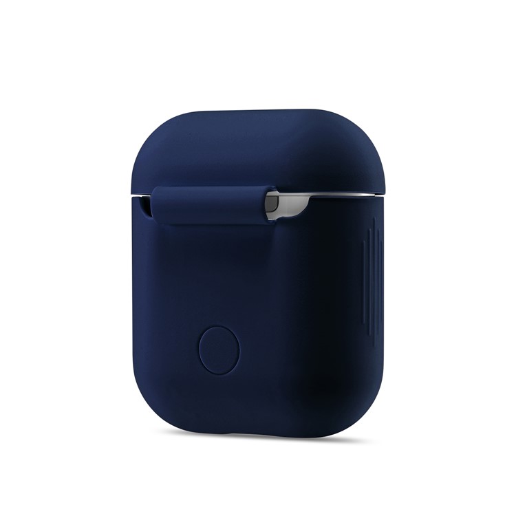 Soft Silicone Shockproof Protective Case for Apple AirPods Charging Case - Dark Blue-4