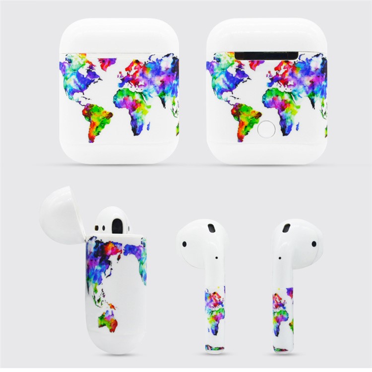 Flowers Pattern Decal Sticker for Apple Airpods Earbud & Charging Box-2