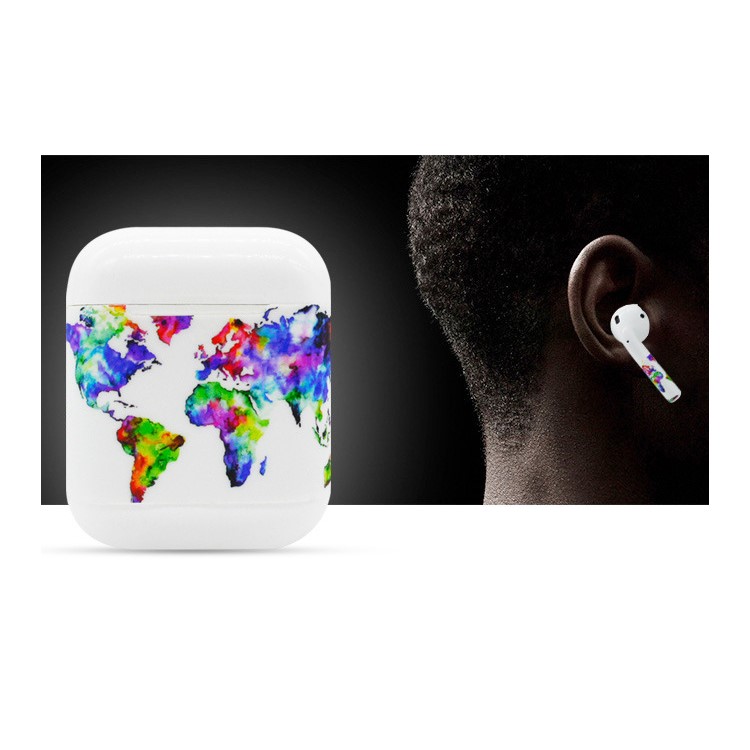 Flowers Pattern Decal Sticker for Apple Airpods Earbud & Charging Box-3