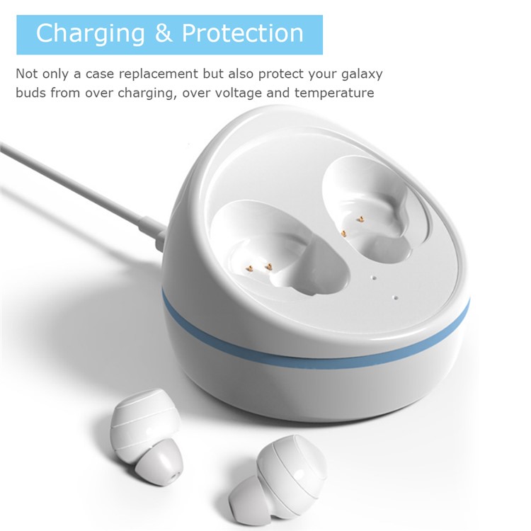 Samsung C Earphone Magnetic Wireless Charger for Samsung Buds R170 - White-2