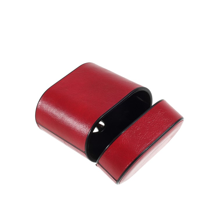 Earphone Protective Cover with Keychain for Apple AirPods with Charging Case (2016) - Red-5