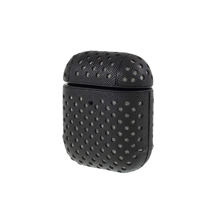 Earphone Protective Shell Cover with Buckle for Apple AirPods with Charging Case (2019)/AirPods with Charging Case (2016) - Black-1