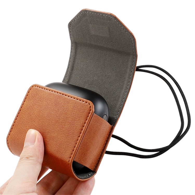Mini Carrying Case Storage Bag for Beats Powerbeats Pro Earphone - Brown-5