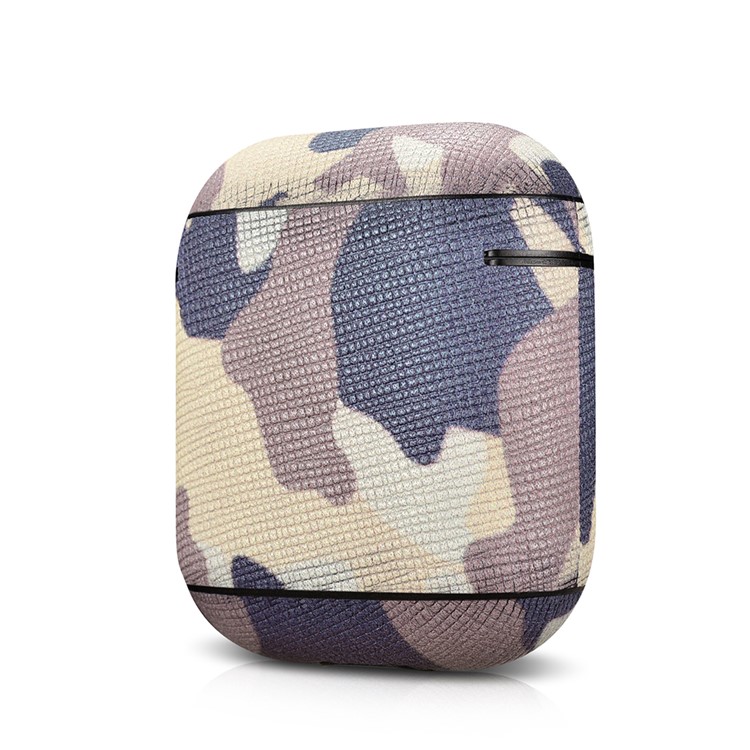 Leather AirPods Case for Apple AirPods with Wireless Charging Case (2019) / AirPods with Charging Case (2019) (2016) - Brown-1