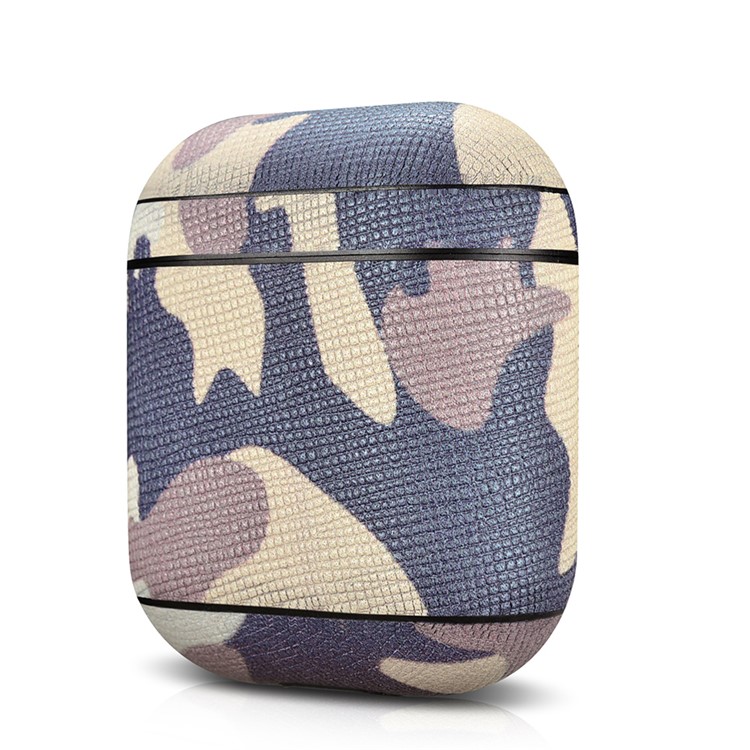 Leather AirPods Case for Apple AirPods with Wireless Charging Case (2019) / AirPods with Charging Case (2019) (2016) - Brown-2