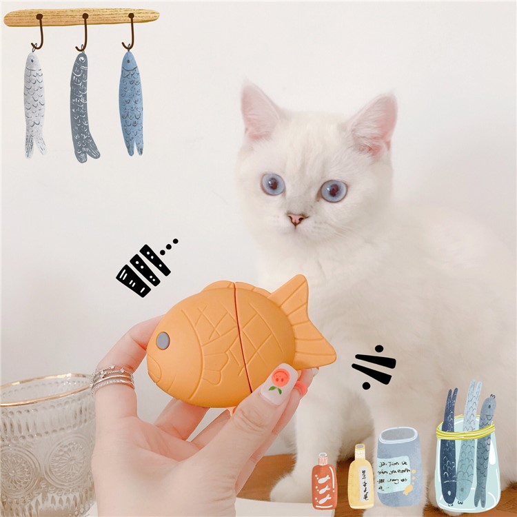 Cartoon Silicone Case for Apple AirPods with Wireless Charging Case (2019) /with Charging Case (2019)(2016) - Style H-3