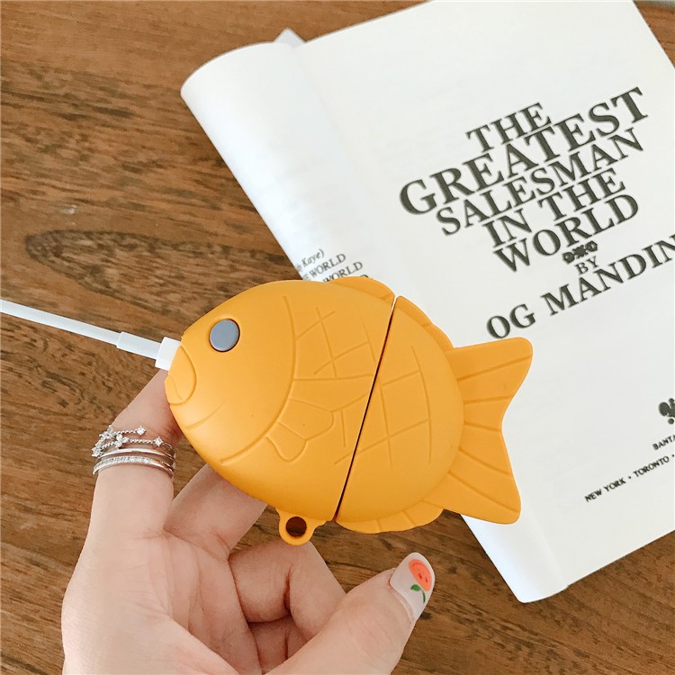 Cartoon Silicone Case for Apple AirPods with Wireless Charging Case (2019) /with Charging Case (2019)(2016) - Style H-4