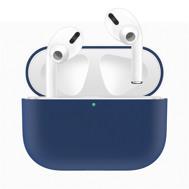 Detachable Silicone Airpods Protective Cover for Apple AirPods Pro - Navy Blue-2