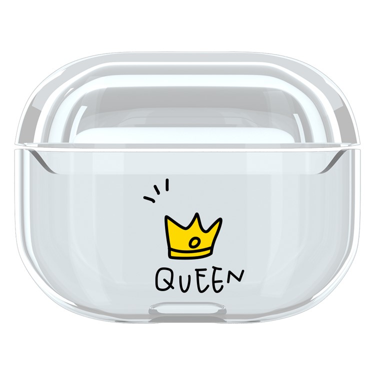 Estojo Protetor Padrão De Impressão PC Para Airpods Apple Pro - Rainha-1