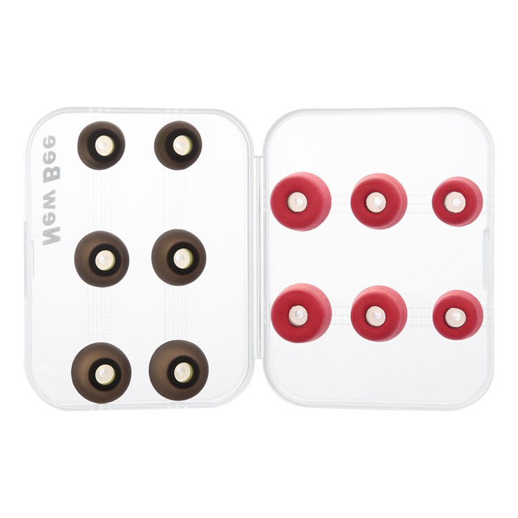 6 Pairs NEW BEE Memory Foam Earbuds and Silicone Ear Tips for Most In-ear 4.0~5.5mm Earphones-5