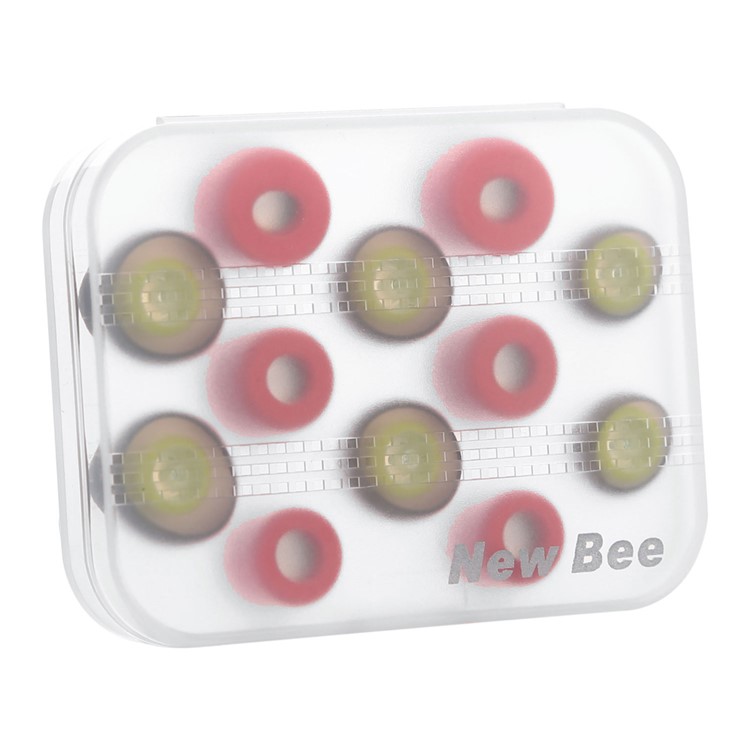 6 Pairs NEW BEE Memory Foam Earbuds and Silicone Ear Tips for Most In-ear 4.0~5.5mm Earphones-6