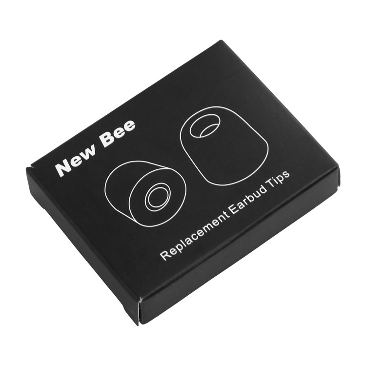 6 Pairs NEW BEE Memory Foam Earbuds (Grey) and Silicone Ear Tips (Black) for Most In-ear 4.0~5.5mm Earphones-9