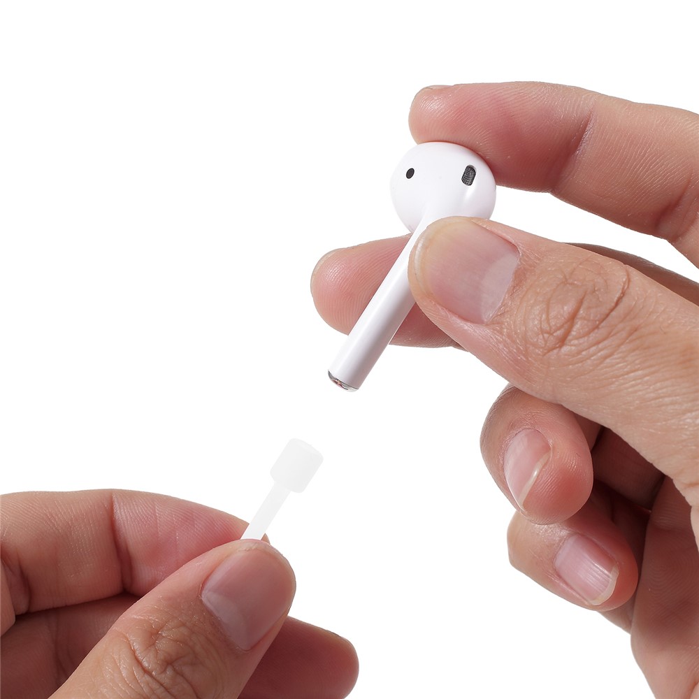 Écouteurs Bluetooth Lumineux Écouteurs Earbudes Silicone Rope Anti-perdue Pour Airpods - Blanc