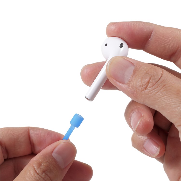 Alça De Fones De Ouvido Luminosa Cabo De Cabo Anti-perdido Para Iphone 7 / 7 Mais Airpods - Azul Escuro-4