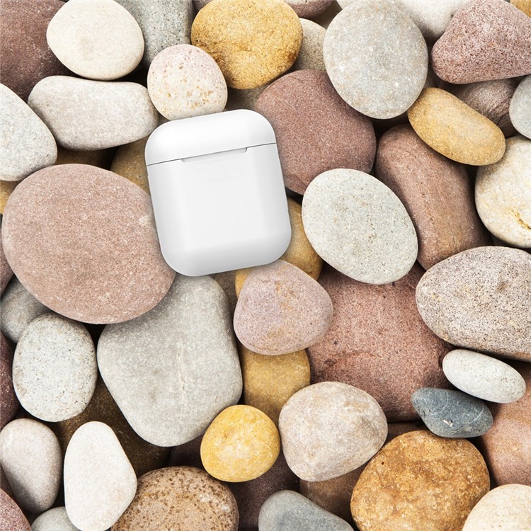 Shock-proof Silicone Protective Cover for Apple AirPods Charging Case - White-3