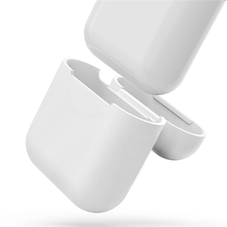 Shock-proof Silicone Protective Cover for Apple AirPods Charging Case - White-4