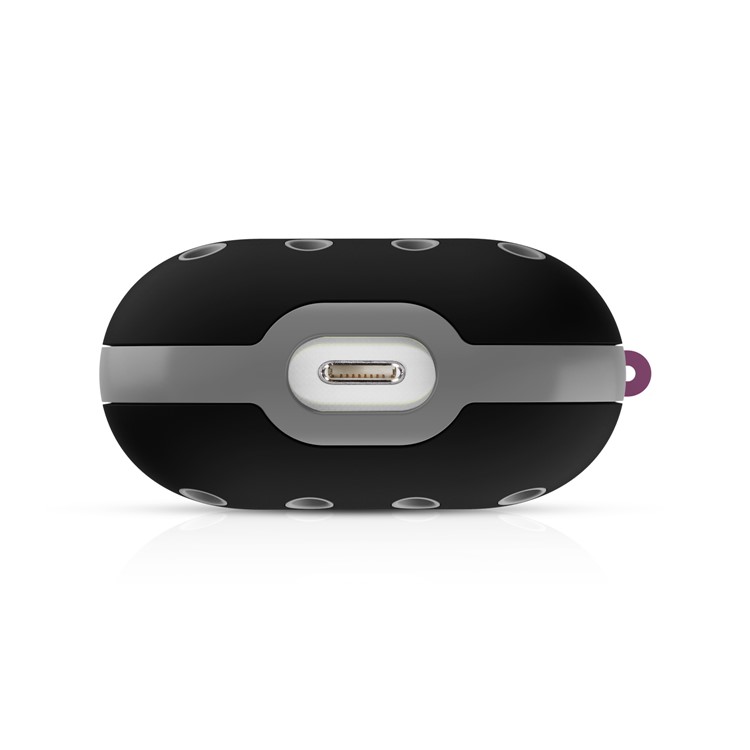 Duas Cores Caso Capa De Silicone Auricular Para Airpods Maçã Com Carregamento Caso (2019) / (2016) / Airpods Com Caixa De Carga Sem Fios (2019) / Maçã Airpods Pró - Cinza Escuro-7