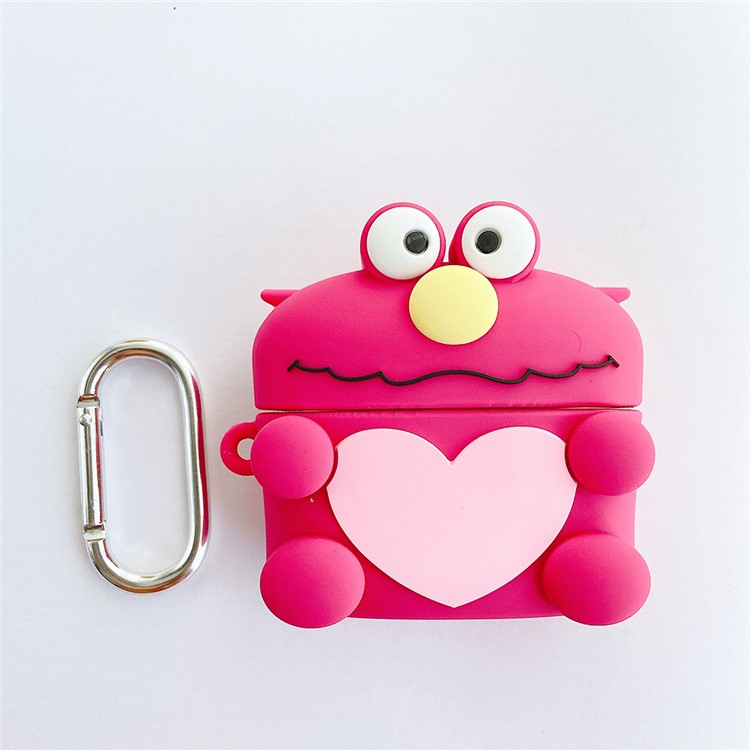 

Catoon Shape Silicone Case with Hook for Apple AirPods Pro - Red Animal, AirPods Pro