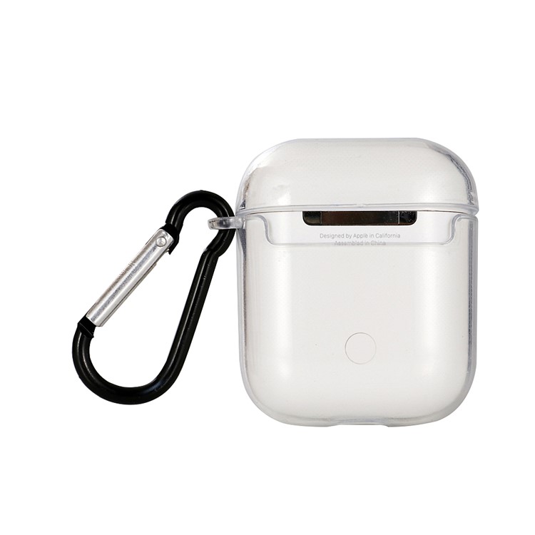 Transparent TPU Shell with Buckle for Apple AirPods with Wireless Charging Case (2019) / AirPods with Charging Case (2019) (2016)-2