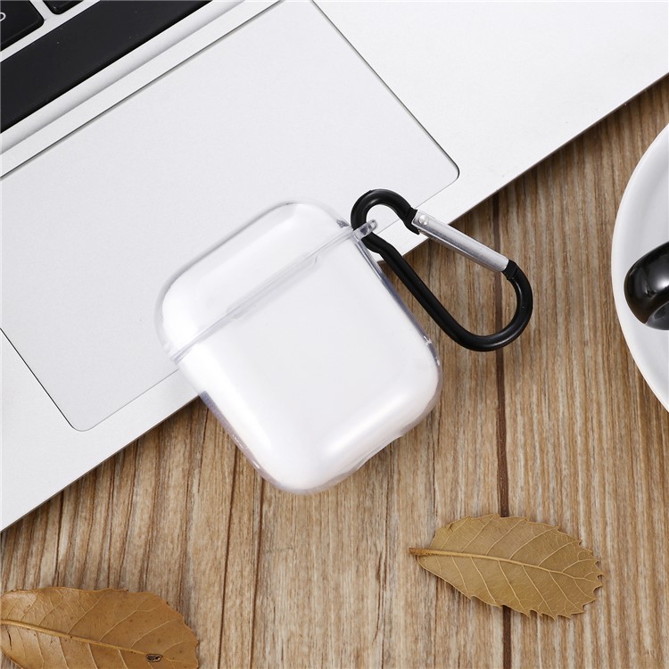 Transparent TPU Shell with Buckle for Apple AirPods with Wireless Charging Case (2019) / AirPods with Charging Case (2019) (2016)-6