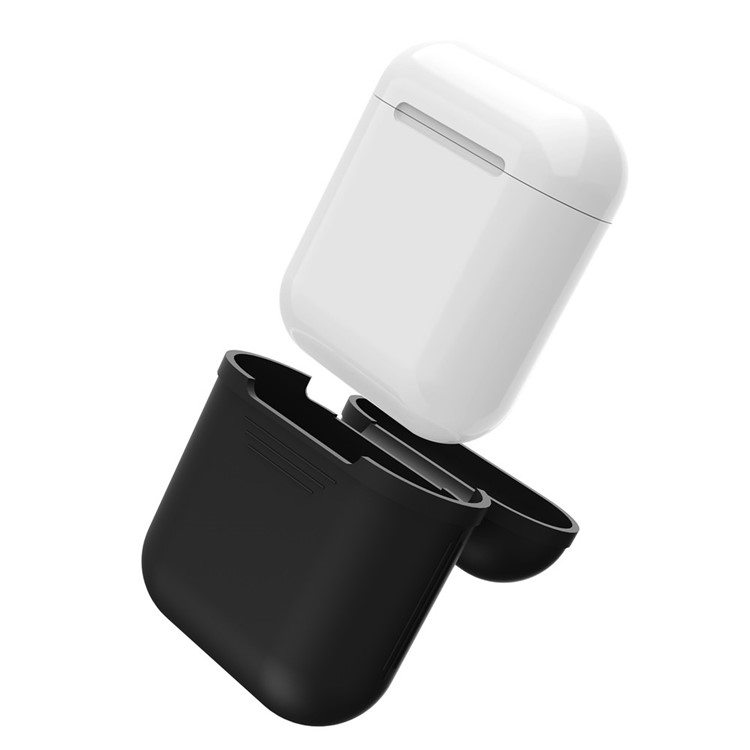 Shock-proof Silicone Protective Cover for Apple AirPods Charging Case - Black-5