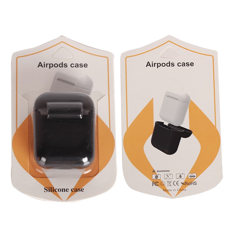 Shock-proof Silicone Protective Cover for Apple AirPods Charging Case - Black-9