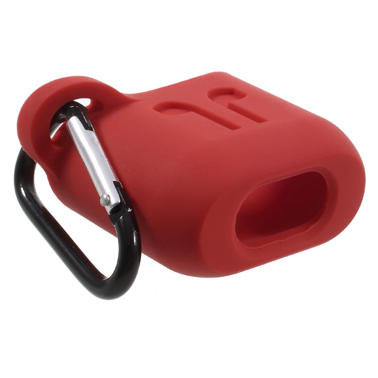 Soft Silicone Apple Airpods Ear Phone Protective Shell - Red-3