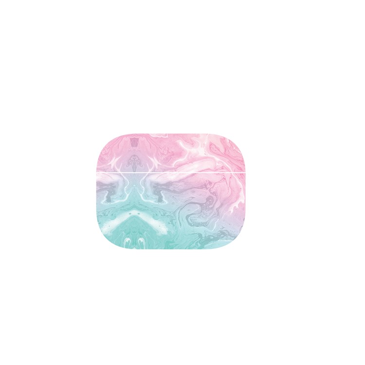 Marmor Pflanzen Muster Serie TPU Fall Für Apfel Airpods Pro - Rosa Achat Marmor-1
