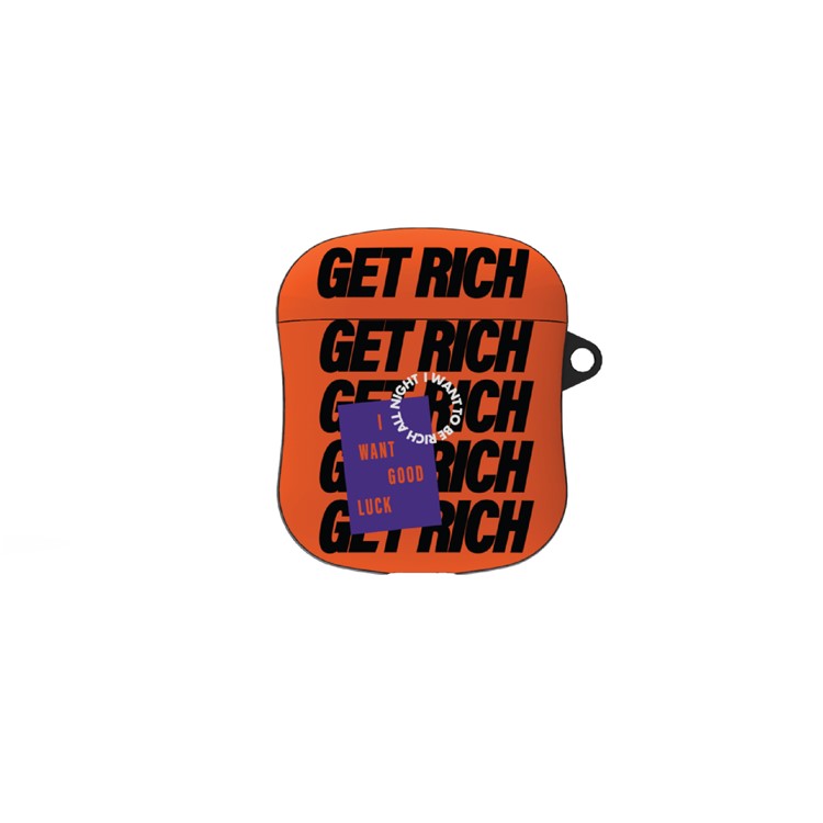 GET RICH Caso Di Superficie Per Airpods Mela Con Il Caso Di Ricarica Senza Fili (2019) / Airpods Con Il Caso (2019) Di Carica (2016)-1