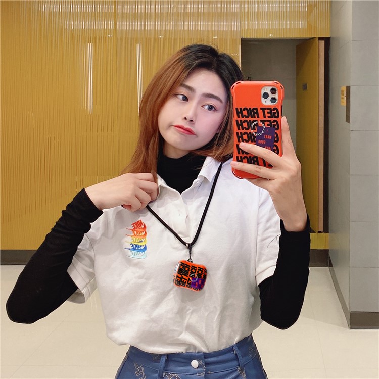 GET RICH Caso Di Superficie Per Airpods Mela Con Il Caso Di Ricarica Senza Fili (2019) / Airpods Con Il Caso (2019) Di Carica (2016)-11
