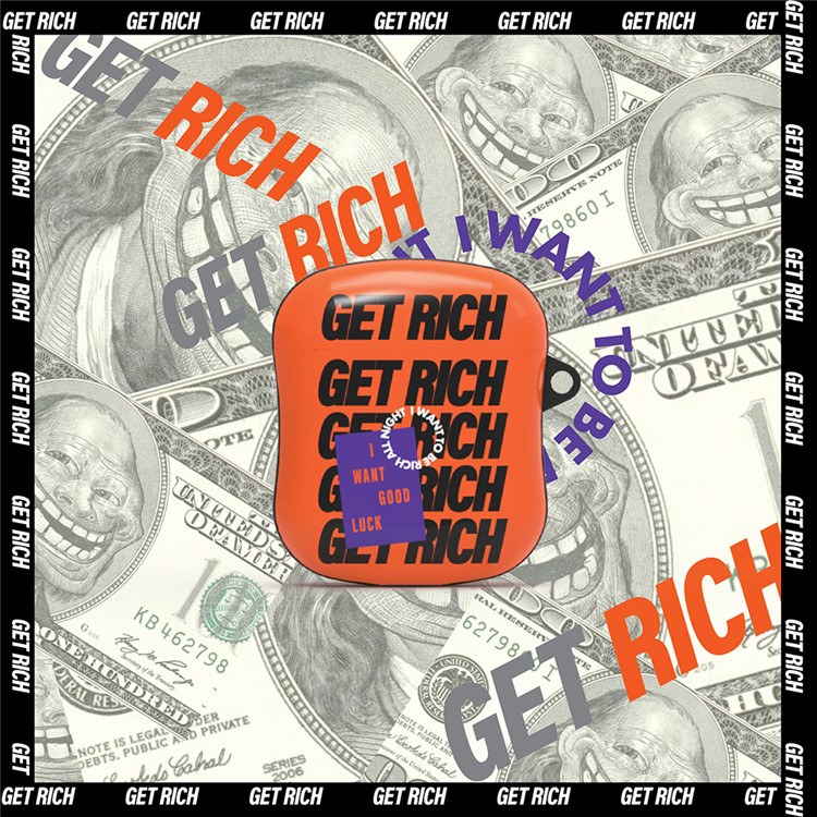 GET RICH Caso Di Superficie Per Airpods Mela Con Il Caso Di Ricarica Senza Fili (2019) / Airpods Con Il Caso (2019) Di Carica (2016)-13