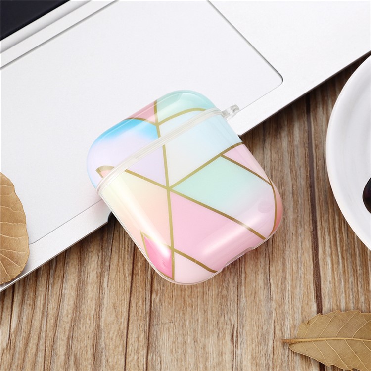 Marble Pattern PC Case for Apple AirPods with Wireless Charging Case (2019) / AirPods with Charging Case (2019)/(2016) - Style A-2