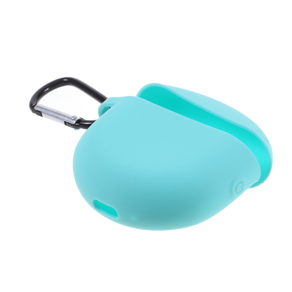 Silicone AirPods Protective Cover with Buckle for Huawei FreeBuds 3 - Baby Blue-5