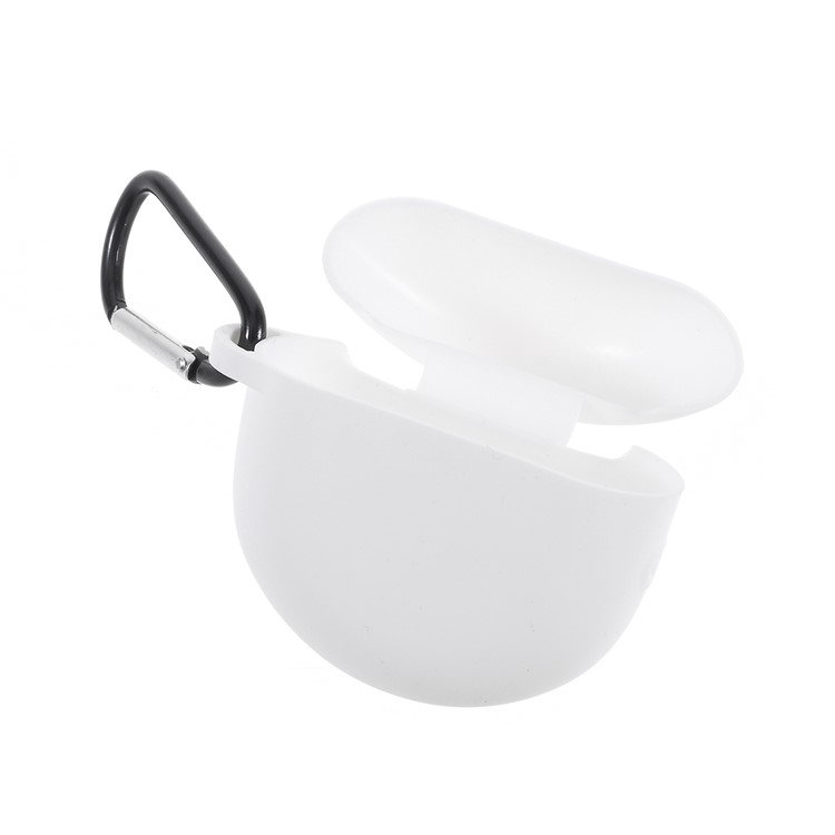 Силиконовые Airpods Защитный Чехол С Пряжкой Для HUAWEI Freebuds 3 - Белый-2