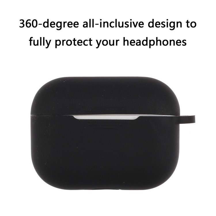 Cute Simple Soft TPU Pure Color Case for Apple AirPods Pro - Black-2