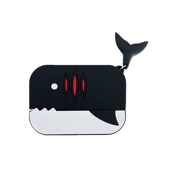 Cartoon Clown Fish Thicken Silicone Shell for AirPods Pro - Black-2