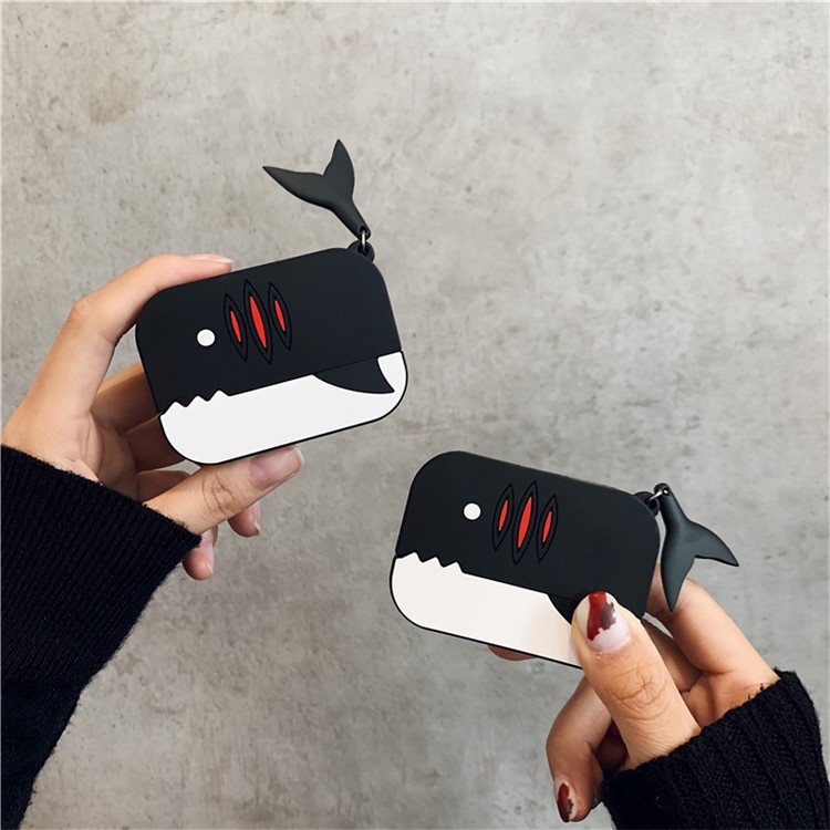 Cartoon Clown Fish Thicken Silicone Shell for AirPods Pro - Black-3
