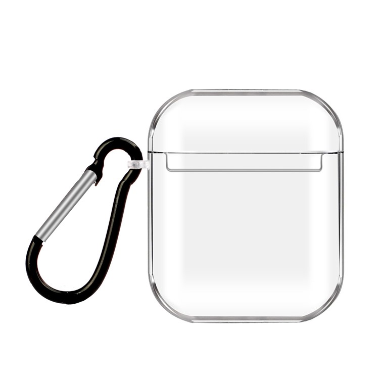 Patterned TPU Clear Case with Hook for Apple AirPods with Wireless Charging Case (2019)/Charging Case (2019)/(2016) - Red Lips-2