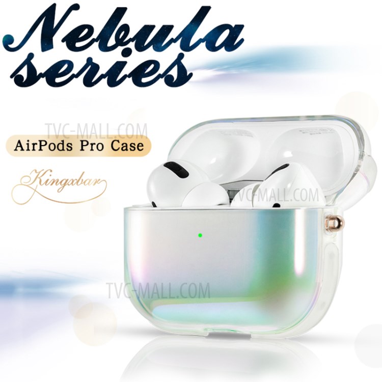 Caso Copertura Protettiva KINGXBAR Serie Nebulosa Per Apple Airpods Pro - Colore Aurora-2