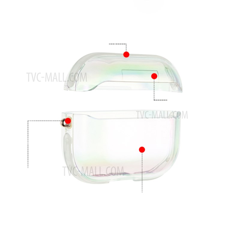 Caso Copertura Protettiva KINGXBAR Serie Nebulosa Per Apple Airpods Pro - Colore Aurora-7